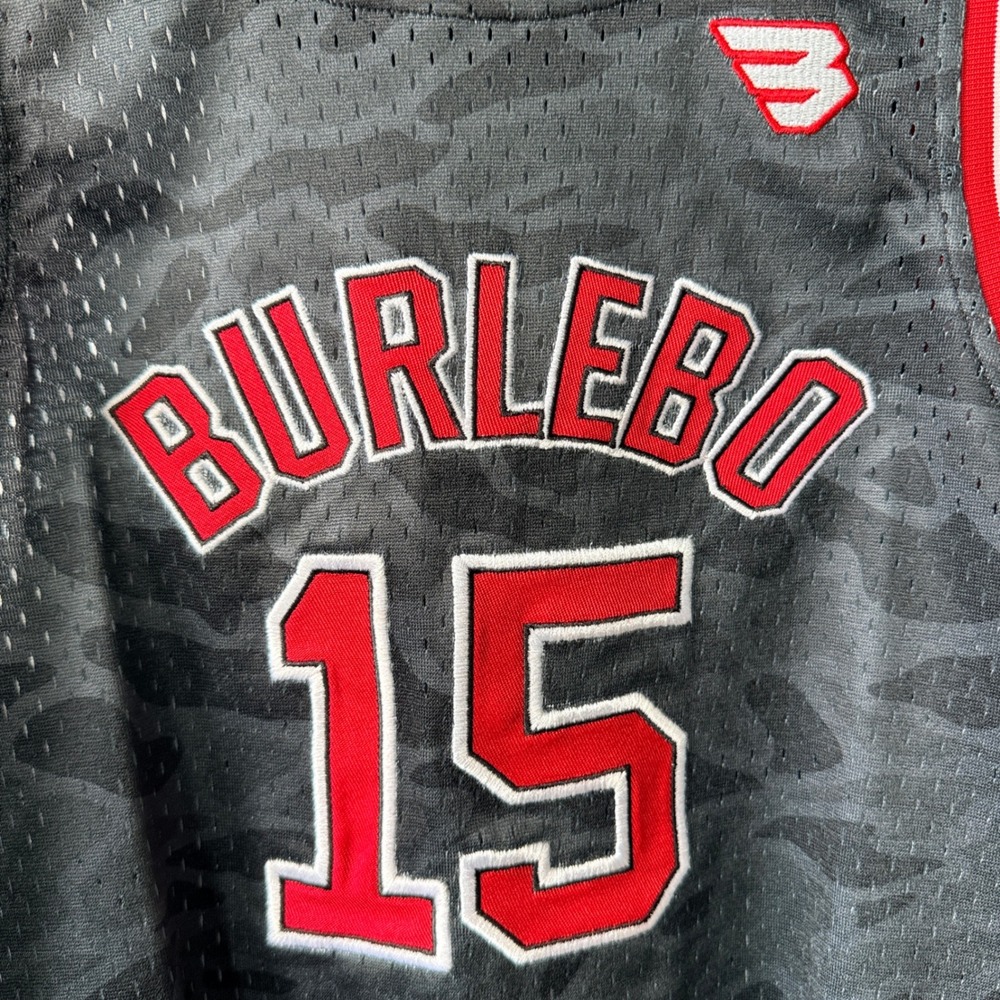 Burlebo Basketball Jersey Boy 8 Black Camo Outdoors 15 Sporty Streetwear - Picture 4 of 8